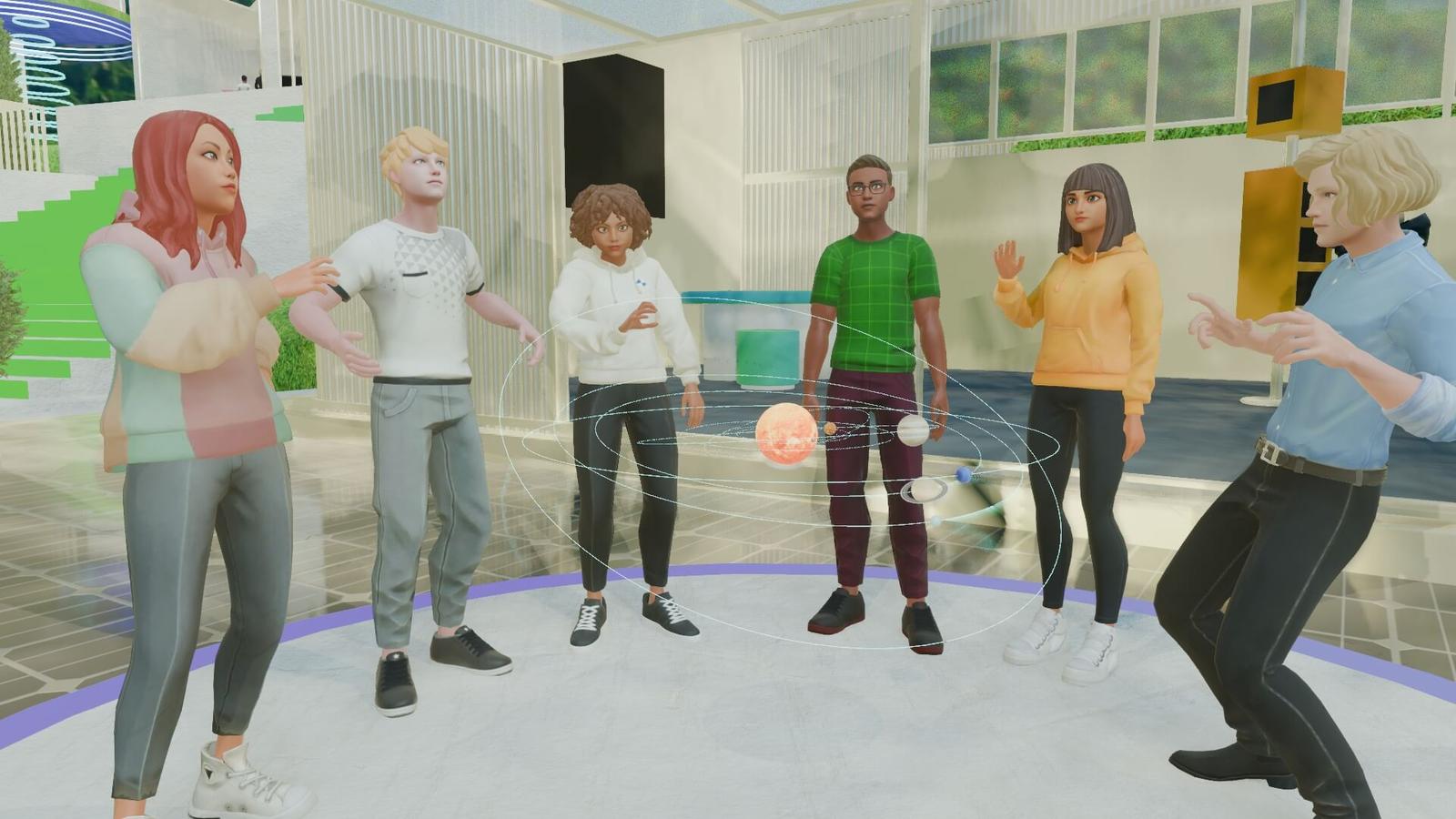 Avatars in a Metaverse school